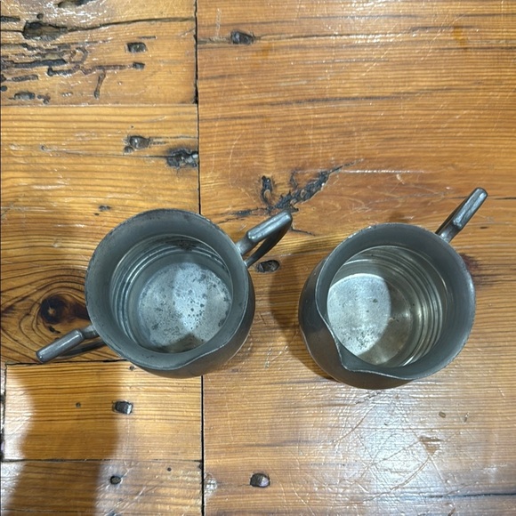 Antique/Vintage Old English Genuine Pewter #09 Sugar Bowl and pitcher - Picture 4 of 9